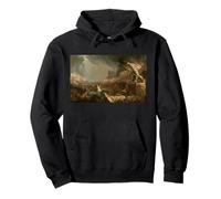 Fall of Rome Destruction The Course of Empire Roman T. Cole Pullover Hoodie