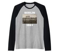 Fall of The Berlin Wall, Berlin 1989, Freedom Raglan Baseball Tee