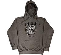 Fall Out Boy Hoodie Suicidal Band Logo Official Unisex Charcoal Grey Pullover L