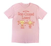 Fall Out Boy Men's Scar Crossed Lovers T-Shirt in Pink | Size: XL Fall Out Boy Pink XL