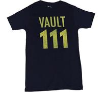 Fall Out Mens T-Shirt - Distressed Vault 111 Word Image