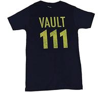 Fall Out Mens T-Shirt - Distressed Vault 111 Word Image Black