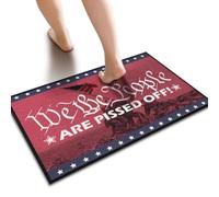 Fall Outdoor Mats For Front Door We The People Are Pissed Off Doormat | Classroom Door Mat Outside Decor For Porch Spring Gifts For Husbands Outdoor Mats For Home Entrance(40X60CM)