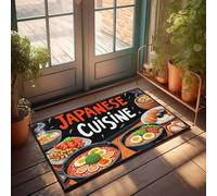 Fall Outdoor Welcome Mat Japanese Cuisine: A Culinary Journey Through Flavor And Tradition Doormat Room Decor For Men Doormats With Funny Sayings(65X90CM)