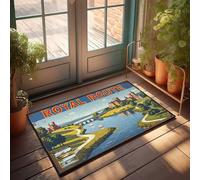 Fall Outdoor Welcome Mat Royal Route: A Scenic Journey Through Historic Landscapes Doormat Room Decor For Men Doormats With Funny Sayings(40X60CM)