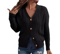 fall outfits for women, Cardigans for Women UK Lightweight Soft Button Down Casual Cropped Knit Shrugs Jumper with Pockets Ladies Fashion Tops Clothing Fall Outfits With Pockets Black