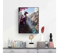 Fall Paint by Numbers Kit for Adults, Dragon Paint by Number Kits on Canvas Without Frame, DIY Acrylic Arts and Crafts for Adults Beginners, for Home Wall Decor, Gifts for Women 12x16in PjY1551 X-3