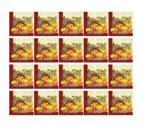Fall Paper Napkins | 20 Piece Pumpkin Sunflower Absorbent | Autumn Paper Hand Towels | for Harvest Day Wedding Party Kitchen Dining Room
