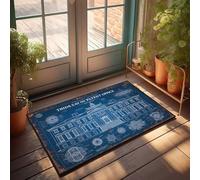 Fall Porch Mat Blueprint Design Of Thids Say Patent Office Building Doormat Room Stuff Fall Decor Outdoor(65X90CM)