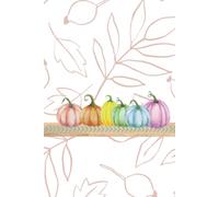 Fall Pride Rainbow Pumpkin 200 Page Hardcover Lined Journal