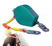 Fall Protection Kit with Dual Brake System, Auto-Locking Hook & Steel Cable for Engineering & Space-Limited Rescue - Safety Gear for Height Work