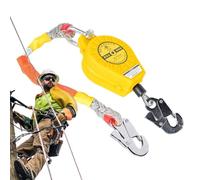 Fall Protection Rope - Horizontal Lifeline Anti Fall Device - Alloy Steel Protector | Fall Arrest System Automatic Retractable Rescue Rope, Heavy Duty Safety Blocks For Outdoor Safety Harness Lanyard(