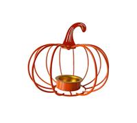 Fall Pumpkin Decor Metal Tabletop Incenses Burners, Orange1