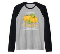 Fall Pumpkin Farm Fresh Pumpkins Hand-Picked Farmer Raglan Baseball Tee