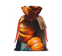 fall pumpkin Gift Bag with Handles and tag, Perfect for Christmas, Birthday, Wedding or Daily Gift - (M)