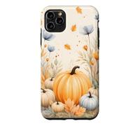 Fall Pumpkin Maple Leaf Flower Autumn Watercolor Aesthetic Case for iPhone 11 Pro Max