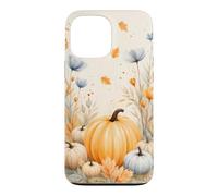 Fall Pumpkin Maple Leaf Flower Autumn Watercolor Aesthetic Case for iPhone 13 Pro Max