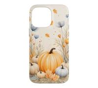 Fall Pumpkin Maple Leaf Flower Autumn Watercolor Aesthetic Case for iPhone 14 Pro Max