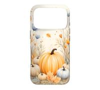 Fall Pumpkin Maple Leaf Flower Autumn Watercolor Aesthetic Case for iPhone 17 Pro