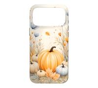 Fall Pumpkin Maple Leaf Flower Autumn Watercolor Aesthetic Case for iPhone 17 Pro Max