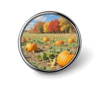 Fall Pumpkin Patch Button Pins - Personalized Round Badges for Women Men Custom Photo Buttons for Backpack Cloth Decoration Souvenir Gifts, Metal Badge Brooch Party Costume Accessory