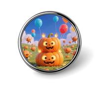 Fall Pumpkin Patch Button Pins - Personalized Round Badges for Women Men Custom Photo Buttons for Backpack Cloth Decoration Souvenir Gifts, Metal Badge Brooch Party Costume Accessory