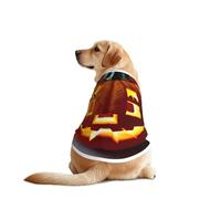 Fall Pumpkin Print Dog Shirts for Pet, Soft Breathable Vest Lightweight Stretchy Pet T-Shirt for Medium Dog