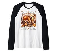 Fall Puppy Autumn Vibes Cozy Season for Golden Retriever Dad Raglan Baseball Tee