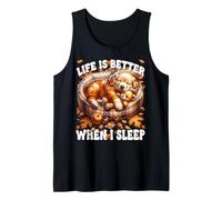 Fall Puppy Autumn Vibes Cozy Season for Golden Retriever Dad Tank Top