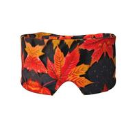 Fall Red Leaves Print Sleep Eye and Ear Muffs Mask - Adjustable Yoga Travel Headband, Keep Warm Shading Comfortable Aid