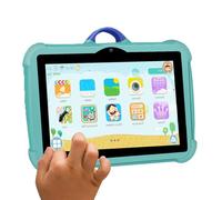 Fall Resistant Educational Tablet: 7 Inch High Definition, 4000mAh Battery | Portable Device with Front/Rear Camera, Kids Multimedia Tablet for Playful and School Use