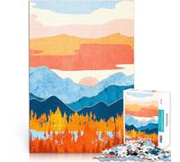 Fall Retro VistaJigsaw Puzzles for Adults 1000 Pieces Challenging Game and Family Play Parent-child interaction 38x26cm