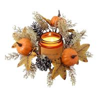 Fall Rings Wreaths - Autumn Decorative Ring, Leaf Accent Wreath | Handmade Rustic Holder Ring with Dinner Centerpiece Decoration