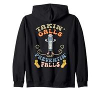 Fall Risk Nurse Takin Calls Preventin Falls Socks Nursing Zip Hoodie