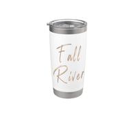 Fall River Massachusetts Vintage Elegant Design Stainless Steel Insulated Tumbler