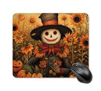 Fall Scarecrow Pumpkins Sumflower Mouse Mat Pad Small Gaming Mousepad Desktop Mousemat 25 * 30cm