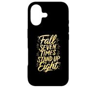 Fall Seven Times Stand Up Eight Inspiration Case for iPhone 17