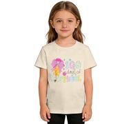 Fall Shirts for Girls Wolf Graphic Cool Animal Print Tee for Kids Casual Short Sleeve Top Warm Clothes for Girls (Beige, 2-3 Years)