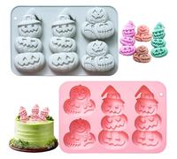 Fall Silicone Molds - 2 Pieces Pumpkin Ice Non-Stick | Seasonal Baking and Crafting Tools for Cupcake Chocolate Cube Cookie Pancake Wax Pie Muffin Soap Candy, Autumn Highlight Thanksgiving Party