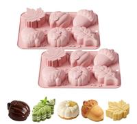 Fall Silicone Molds 2PCS Thanksgiving Chocolate Candy Cake Baking Moulds