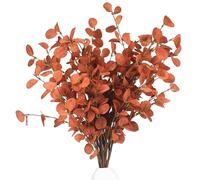 Fall Stems 6 Pcs Artificial Eucalyptus Fall Leaves 27.5 inch Fall Floral Picks, Fall Branches Decor for Vase, Fall Vase Filler Decoration Indoor
