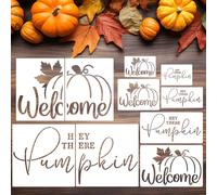 Fall Stencils Welcome Pumpkin Stencil Hey There Pumpkin Fall Stencils for Door Mats Wood Sign Fabrics Decor