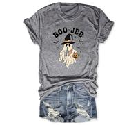 Fall T-Shirt for Women Family Halloween Thanksgiving Tops Cute Autumn Thankful Pumpkin Graphic Tees, 25-726-grey, M