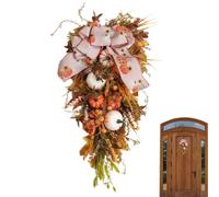 Fall Teardrop Swag,Harvest Front Door Autumn Swag | Artificial Fall Autumn Wreaths, Theme, Decorative Teardrop for, Party
