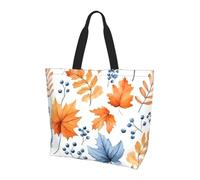 Fall Thanksgiving Tote Bag Women's Shoulder Handbags Autumn Harvest Shopping Bags Water-Resistant Large Handbag with Inner Pocket for Work Travel School