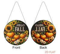 Fall Theme 2D Flat DIY Art Pendant Wall Door Decoration (KJ0471)