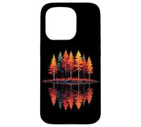 Fall Trees Forest Landscape Lake Reflection Scene Case for iPhone 15 Pro