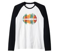 Fall Trees Nature Reflection Forest Trees Wildlife Outdoor Raglan Baseball Tee