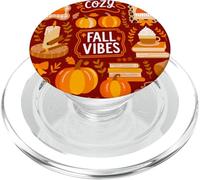 Fall Vibes Autumn Pumpkin Coquette Cozy Reading Season PopSockets PopGrip for MagSafe