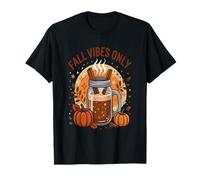 Fall Vibes Only Pumpkin Spice Latte Autumn Cozy T-Shirt